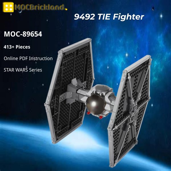 MOCBRICKLAND MOC 89654 9492 TIE Fighter 2