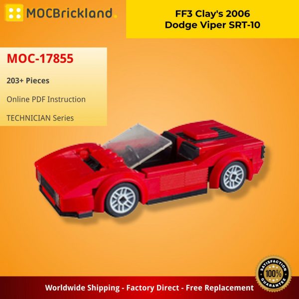 MOCBRICLAND MOC 17855 FF3 Clays 2006 Dodge Viper SRT 10 2