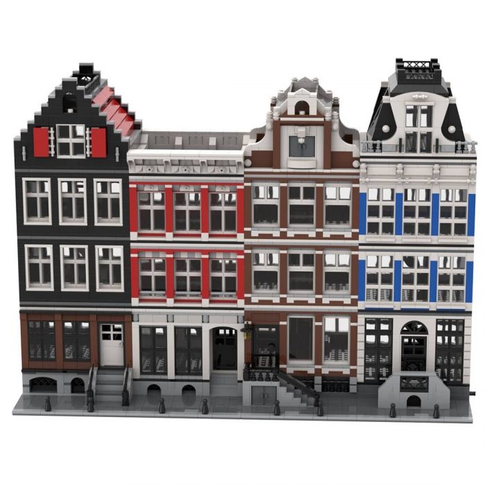 MODULAR BUILDING MOC-48643 51061 47824 46108 Genuine Modular - Amsterdam Canal House MOCBRICKLAND