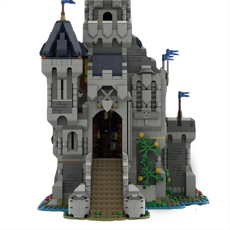 MODULAR BUILDING MOC-101775 Black Falcon Knight’s Castle (31120 “Medieval Castle” Alternate Build) MOCBRICKLAND