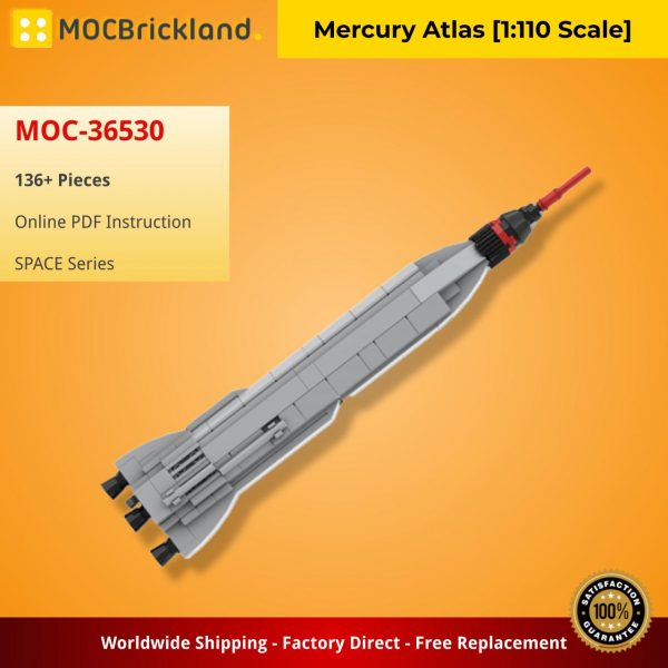 MOCBRICKLAND MOC 36530 Mercury Atlas 1110 Scale