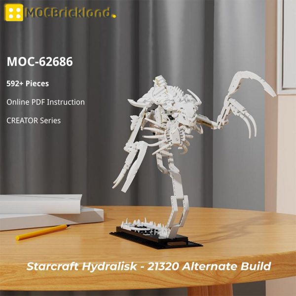 MOCBRICKLAND MOC 62686 Starcraft Hydralisk 21320 Alternate Build