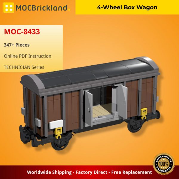 MOCBRICKLAND MOC 8433 4 Wheel Box Wagon