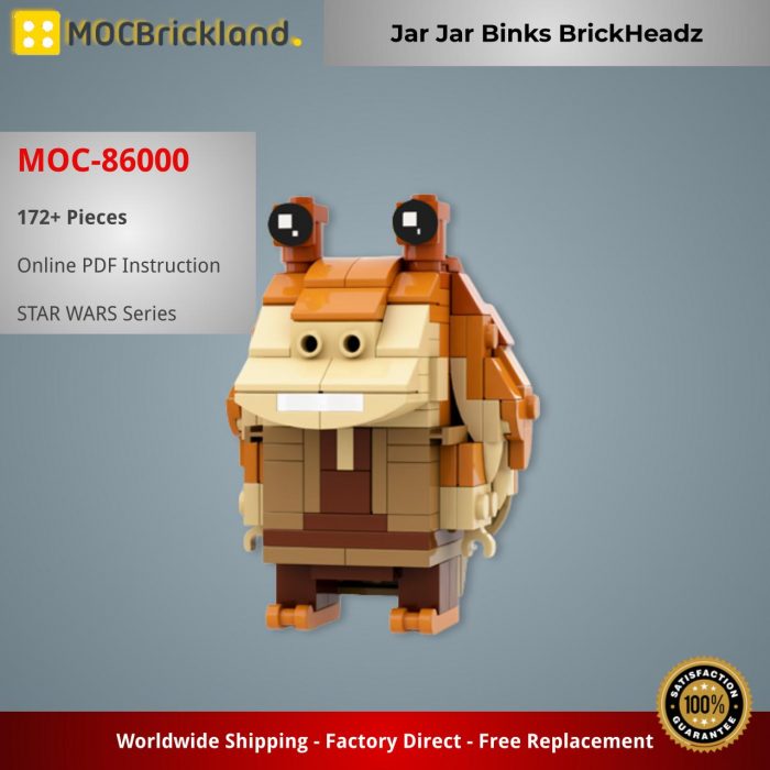 STAR WARS MOC-86000 Jar Jar Binks BrickHeadz MOCBRICKLAND