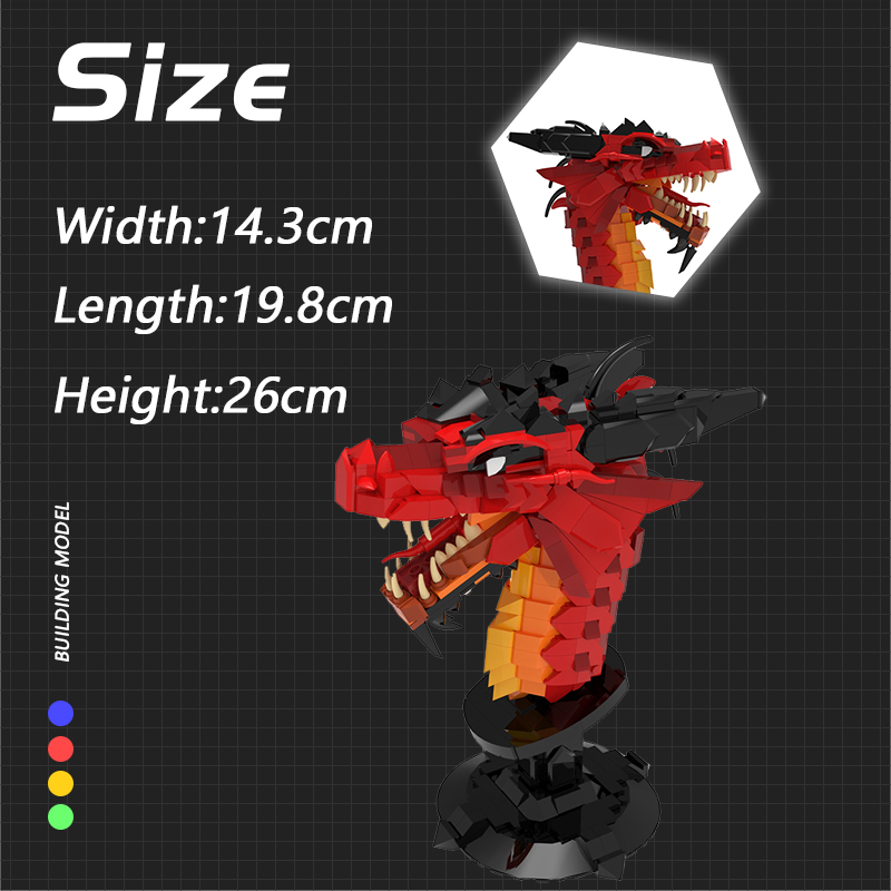 CREATOR MOC-89621 Dragon Head – Chi Xiao (Original Design) MOCBRICKLAND