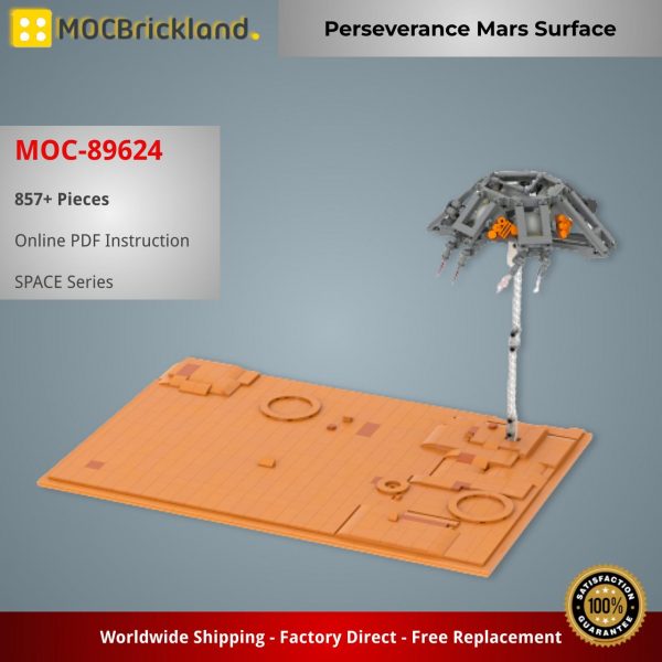 MOCBRICKLAND MOC 89624 Perseverance Mars Surface 2