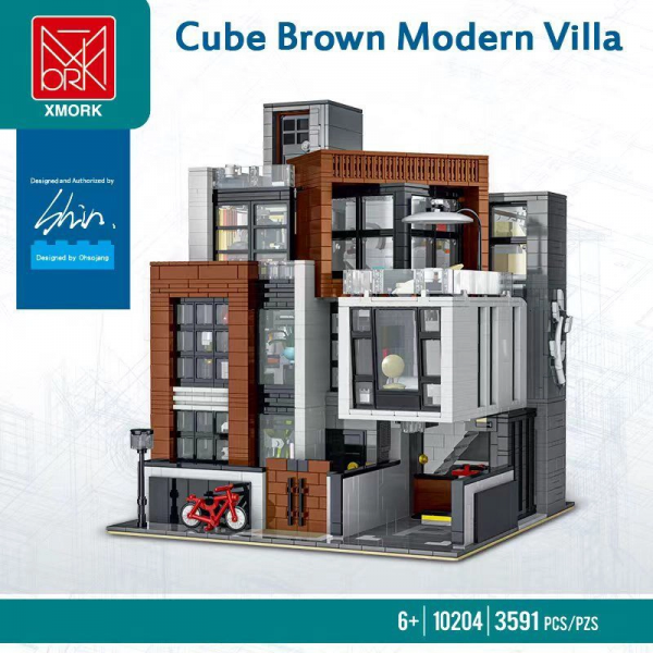 Mork 10204 Cube Brown Modern Villa 2