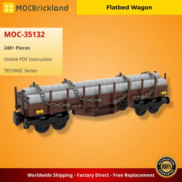 TECHNIC MOC 35132 Flatbed Wagon MOCBRICKLAND