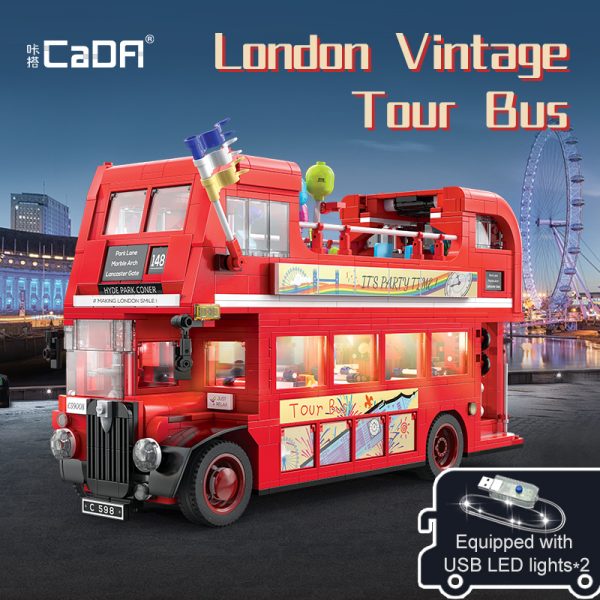 CaDa C59008 London Retro Tour Bus 1