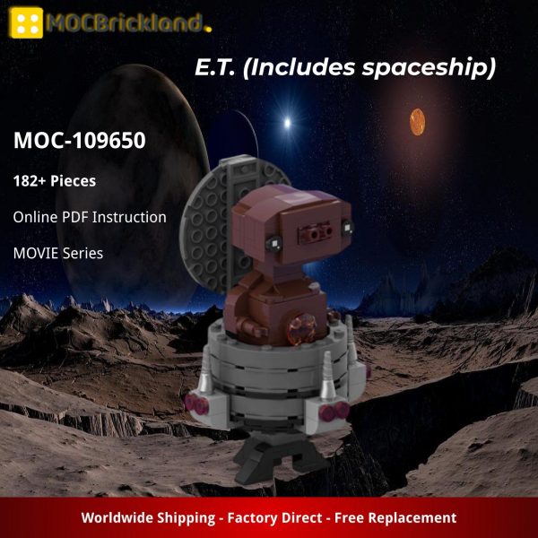MOCBRICKLAND MOC 109650 E.T. Includes spaceship
