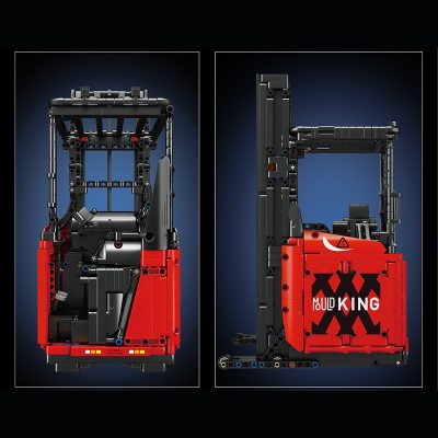 Mould King 17041 Red Reach Truck with Motor 3