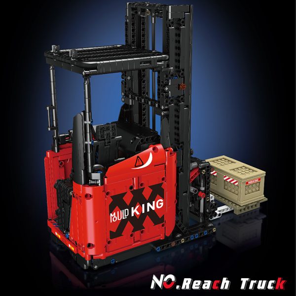 Mould King 17041 Red Reach Truck with Motor 4