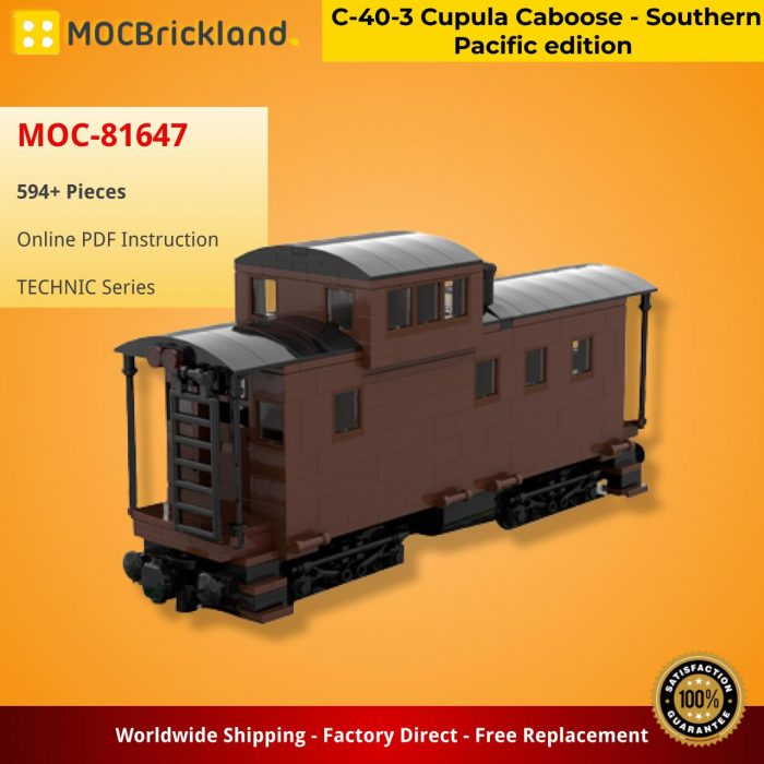 Technic MOC-81647 C-40-3 Cupula Caboose – Southern Pacific edition MOCBRICKLAND