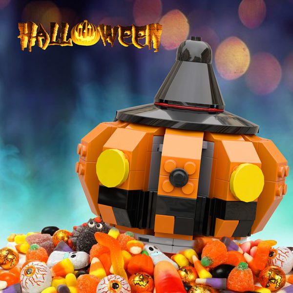 MOCBRICKLAND MOC 89592 Halloween Pumpkin Head 8