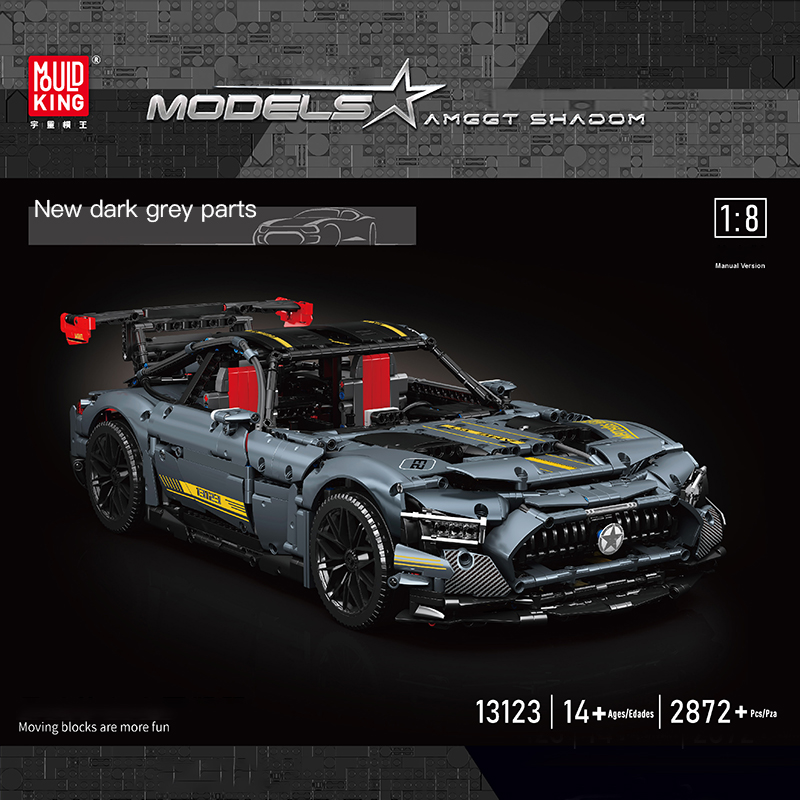 Technic Mould King 13123 1:8 AMGGT SHADOM Sports Car