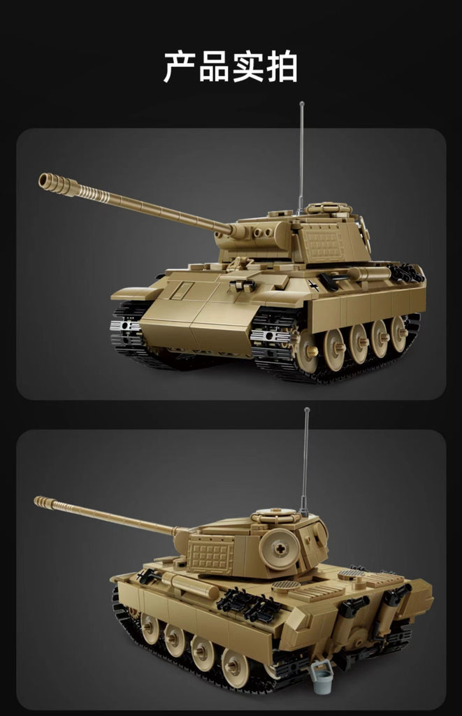 Military CADA C61073 RC WWII Classic Panther Tank