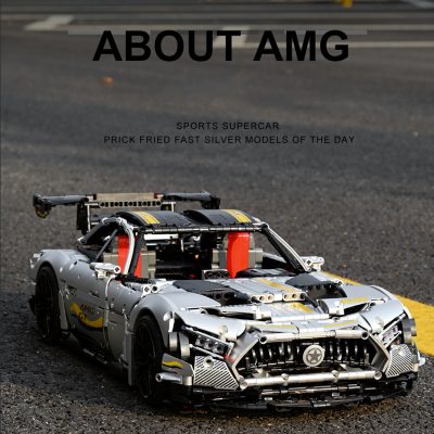 Technic Mould King 13126 Black Plating Motor AMG GT R 3