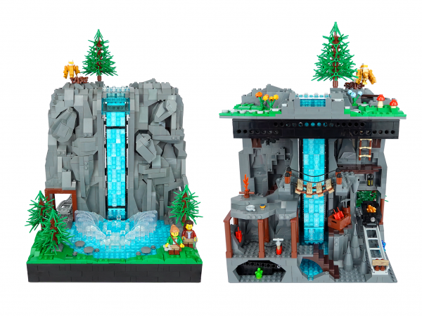 Creator MOC 117747 Working Waterfall without PF MOCBRICKLAN 1