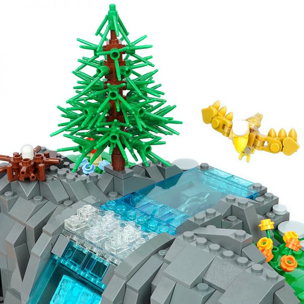 Creator MOC 117747 Working Waterfall without PF MOCBRICKLAND 6
