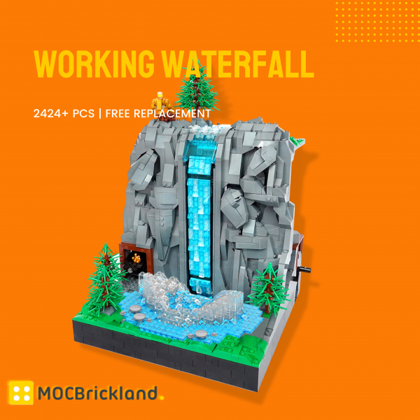 Creator MOC 117747 Working Waterfall without PF MOCBRICKLAND