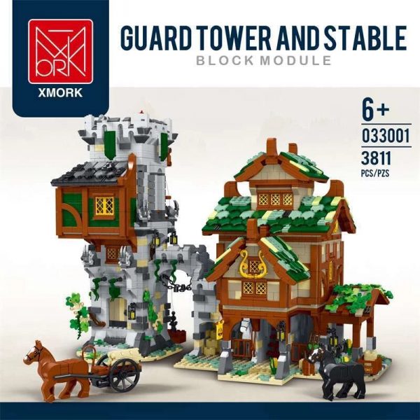 Modular Building Mork 033001 MEDIEVAL Medieval Guard Tower and Stable 1