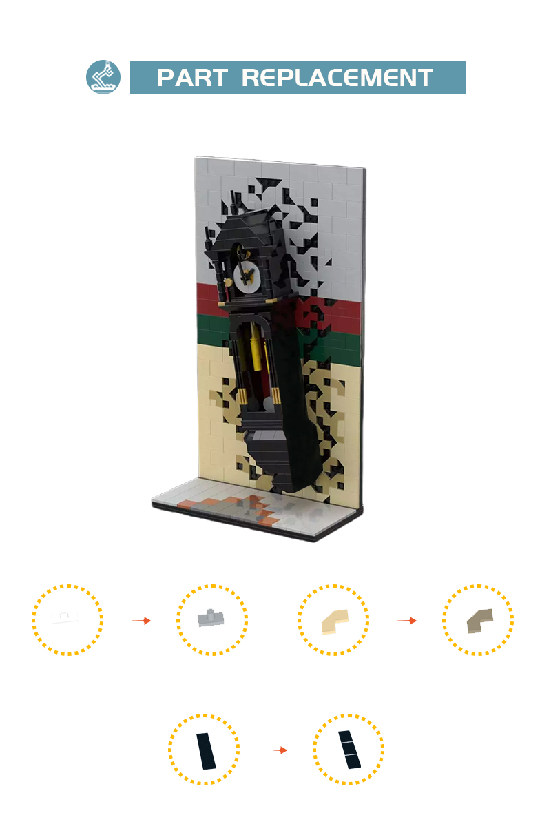 Movie MOC-117928 Vecna Grandfather Clock from Stranger Things MOCBRICKLAND
