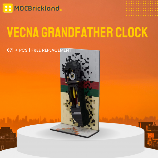 Movie MOC 117928 Vecna Grandfather Clock from Stranger Things MOCBRICKLAND
