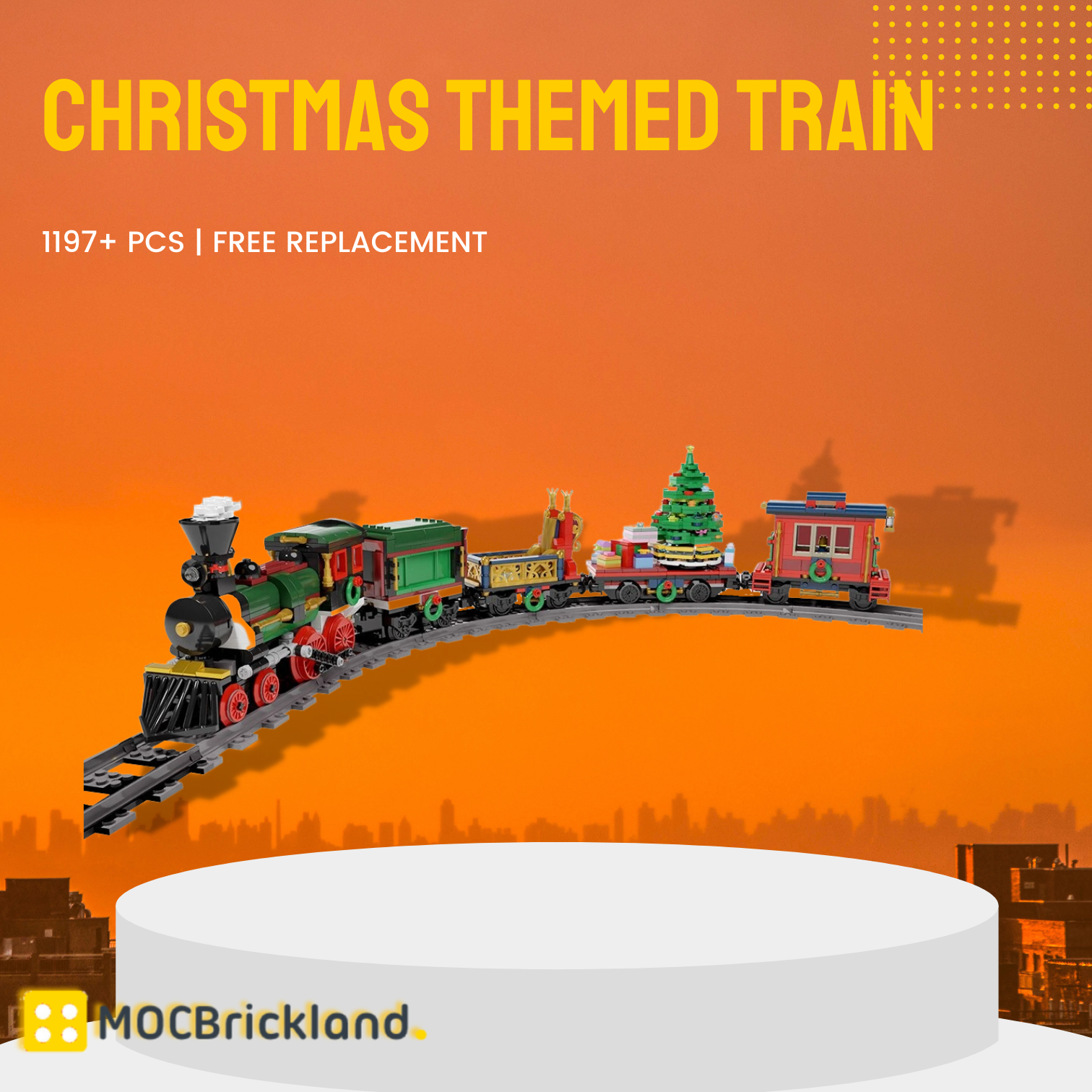 Creator MOC-49581 Christmas Themed Train MOCBRICKLAND