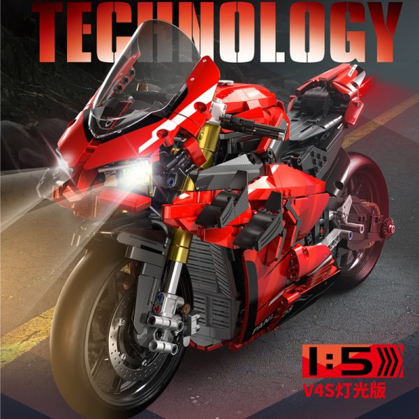Red Ducati V4S Motorcycle PANLOS 672101 4