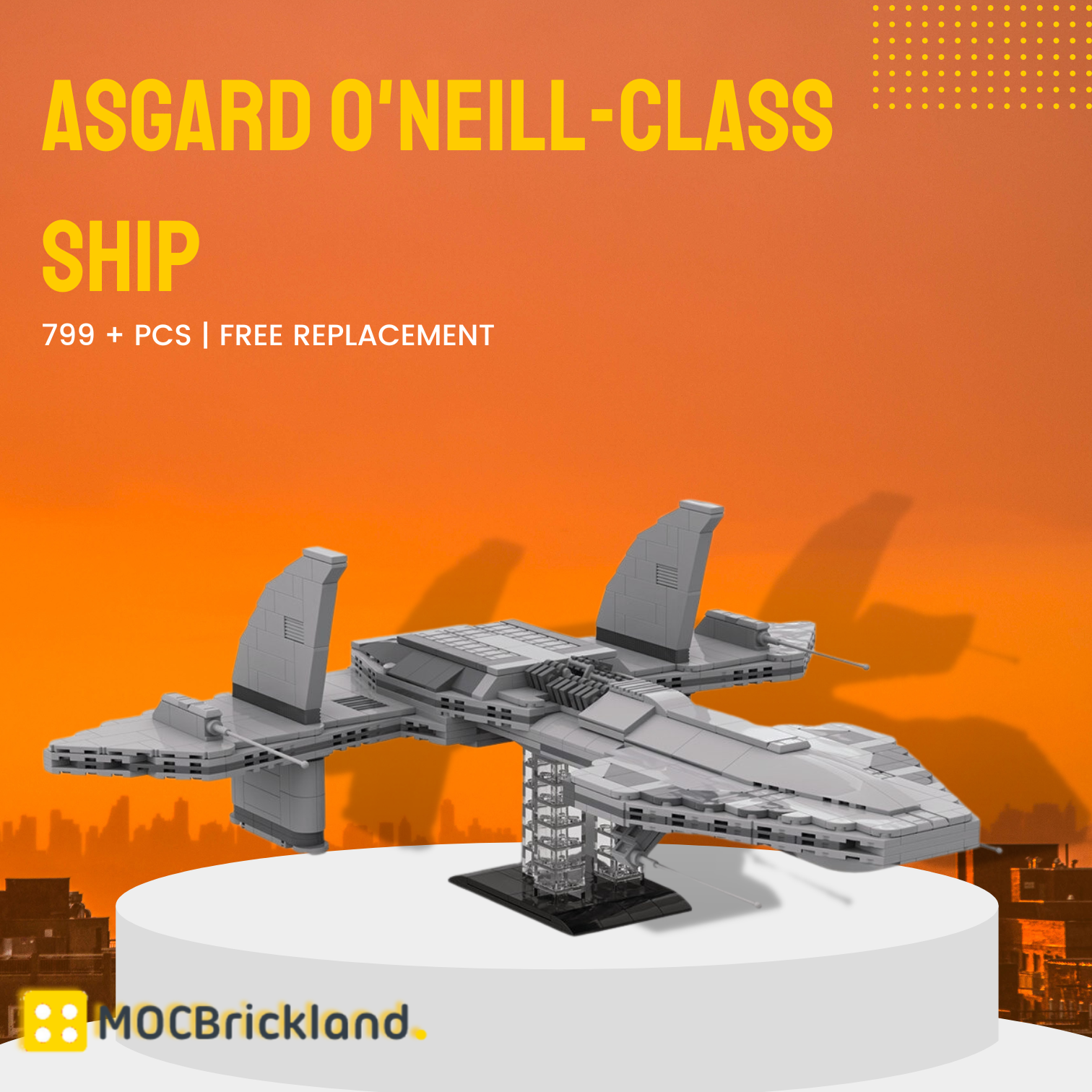 Space MOC-125762 Asgard O’Neill-class Ship MOCBRICKLAND