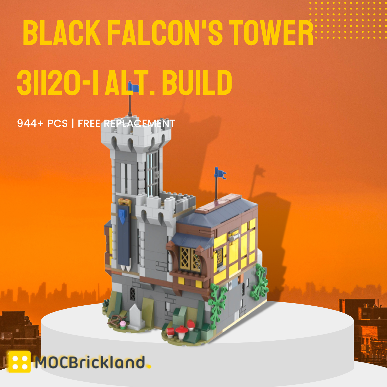 Creator MOC-115655 Black Falcon’s Tower 31120-1 Alt. Build MOCBRICKLAND