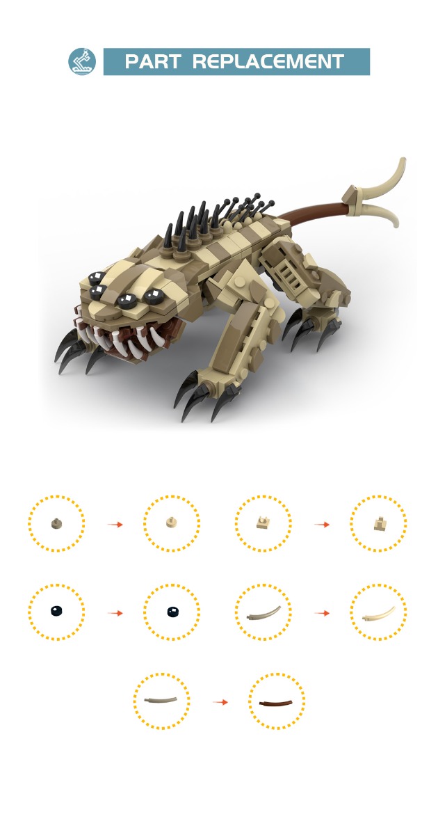 Creator MOC-114029 Nexu Beast – From Petranaki / Geonosian Arena MOCBRICKLAND