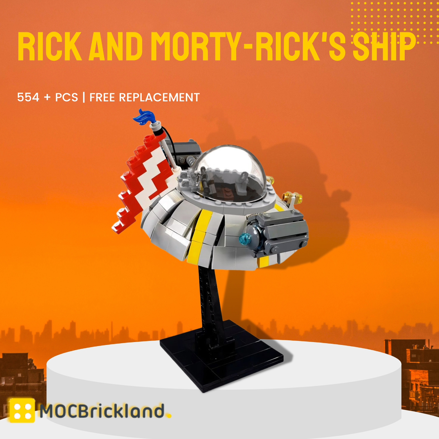 Creator MOC-89529 Rick and Morty-Rick’s Ship MOCBRICKLAND