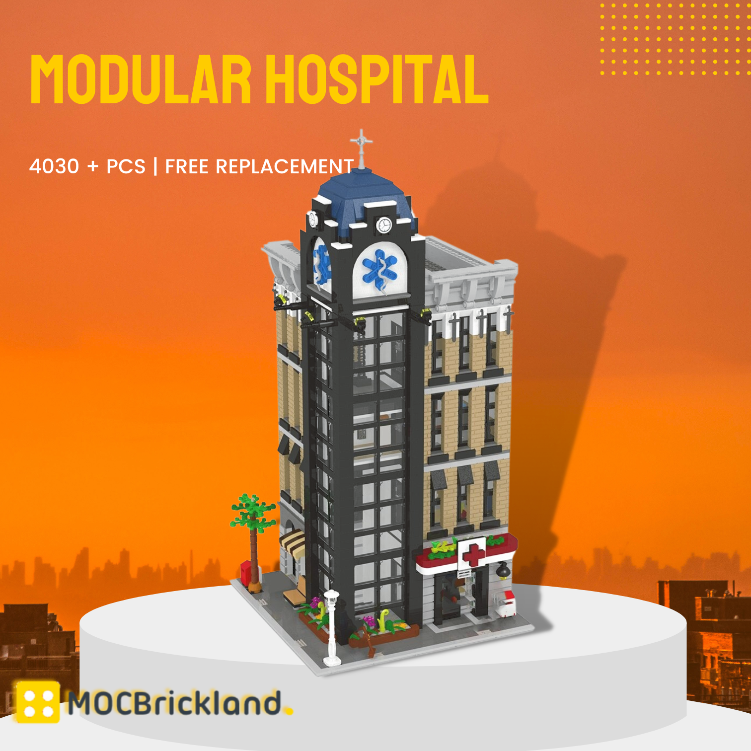Modular Building MOC-117753 MODULAR HOSPITAL MOCBRICKLAND