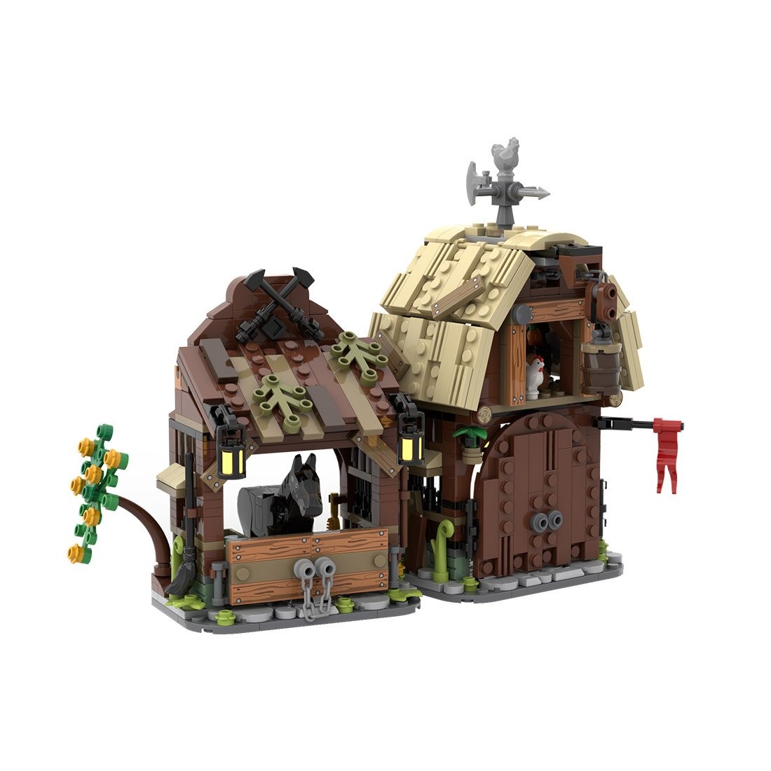 Creator MOC-114761 Medieval Barn And Stable MOCBRICKLAND