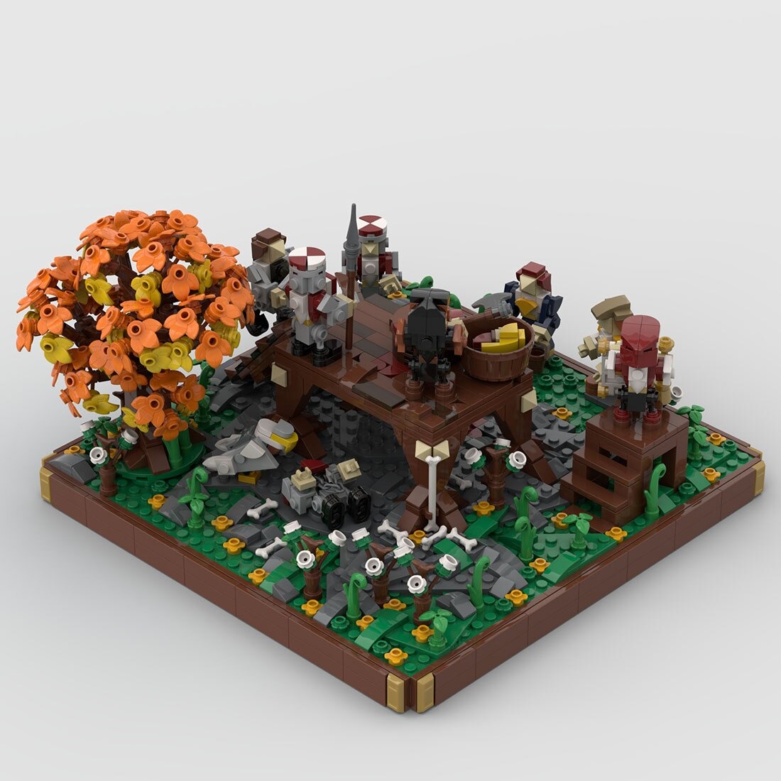Medieval Execution Of Two Robber Knights MOC 109831 1