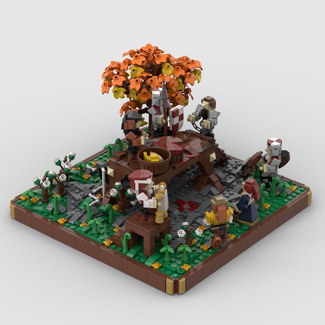 Medieval Execution Of Two Robber Knights MOC 109831 2