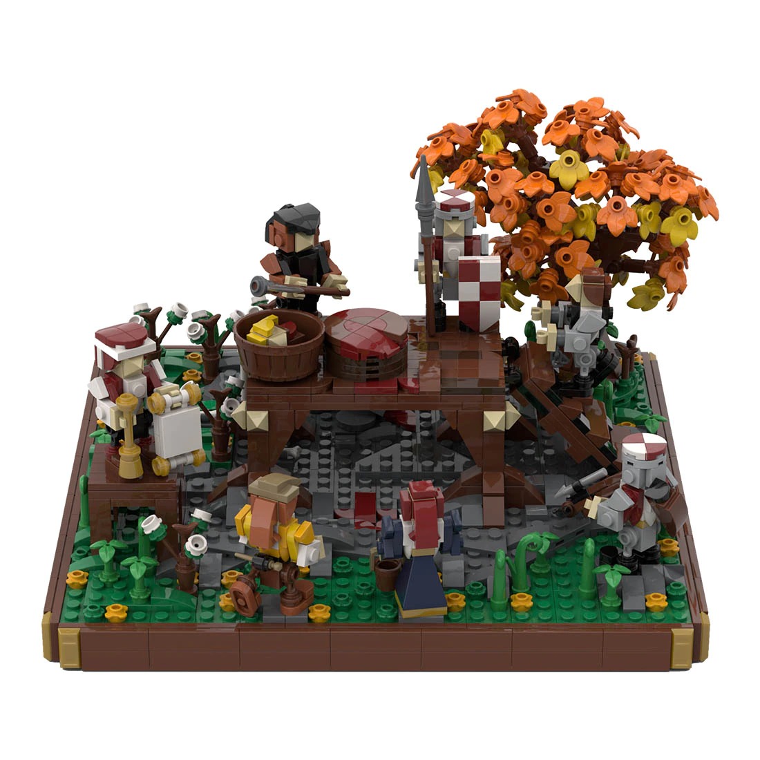 Creator MOC-109831 Medieval Execution Of Two Robber Knights MOCBRICKLAND