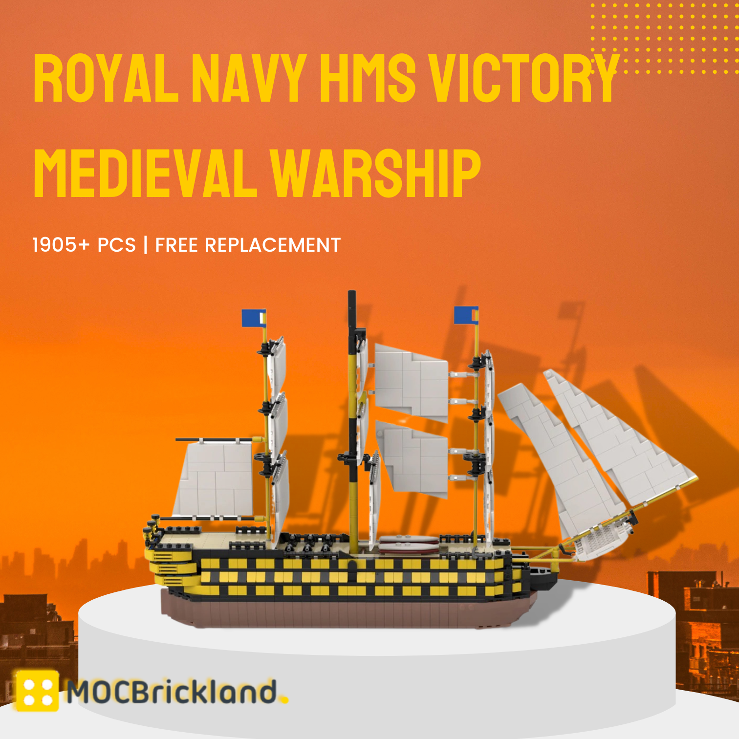 Creator MOC-52315 Royal Navy HMS Victory Medieval Warship MOCBRICKLAND