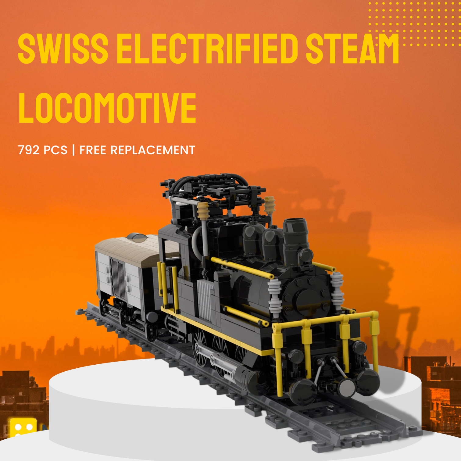 Technic MOC-58561 Swiss Electrified Steam Locomotive MOCBRICKLAND