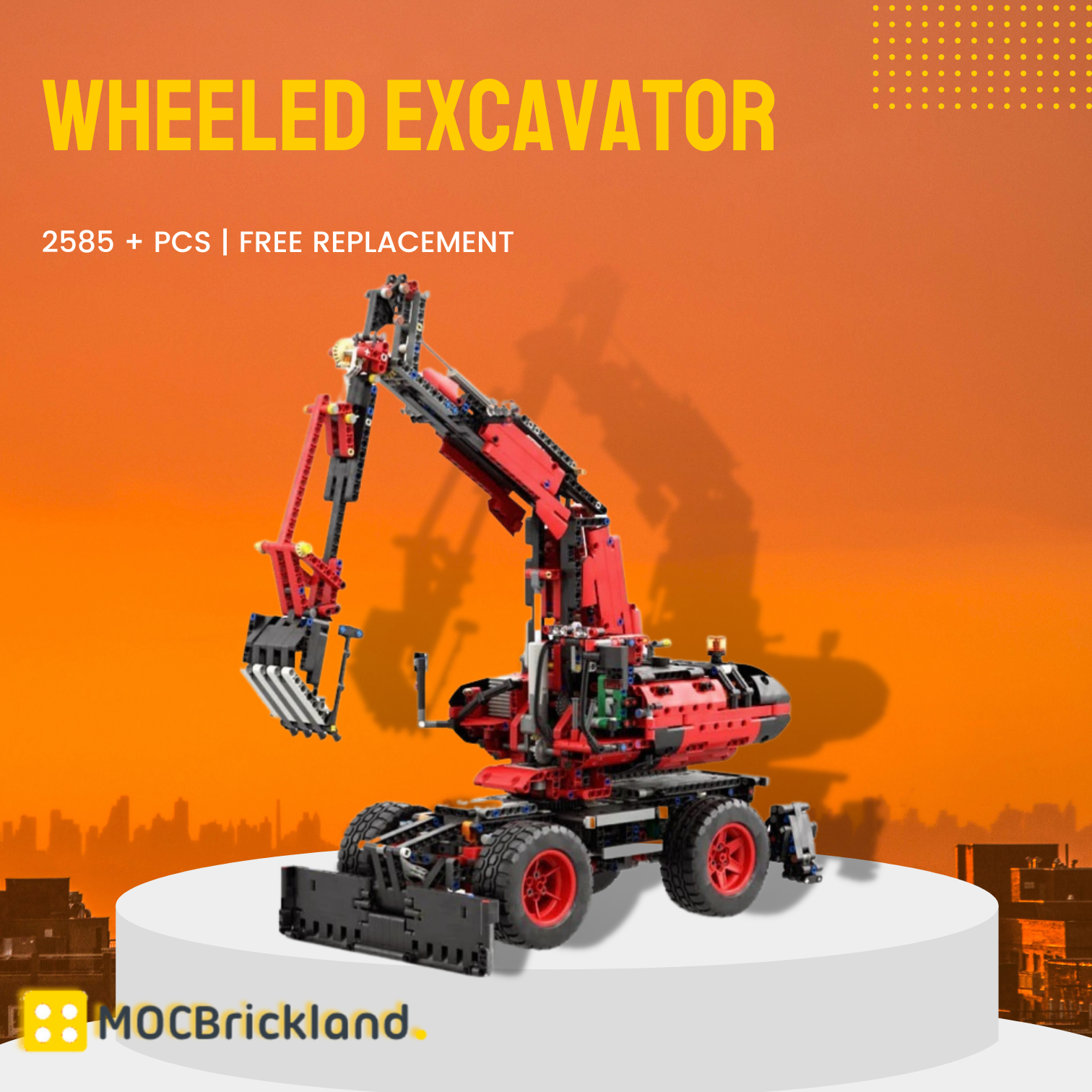 Wheeled Excavator MOC 119049 1