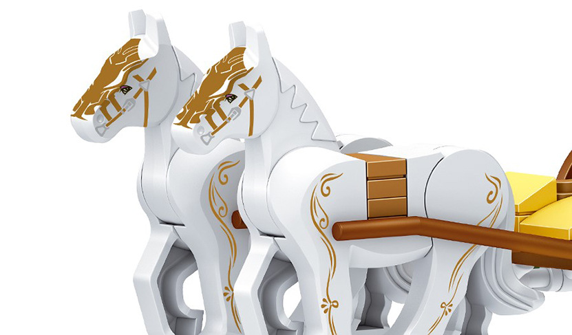 Creator ZHEGAO QL1104 Windsor Castle: Horse-drawn Carriage