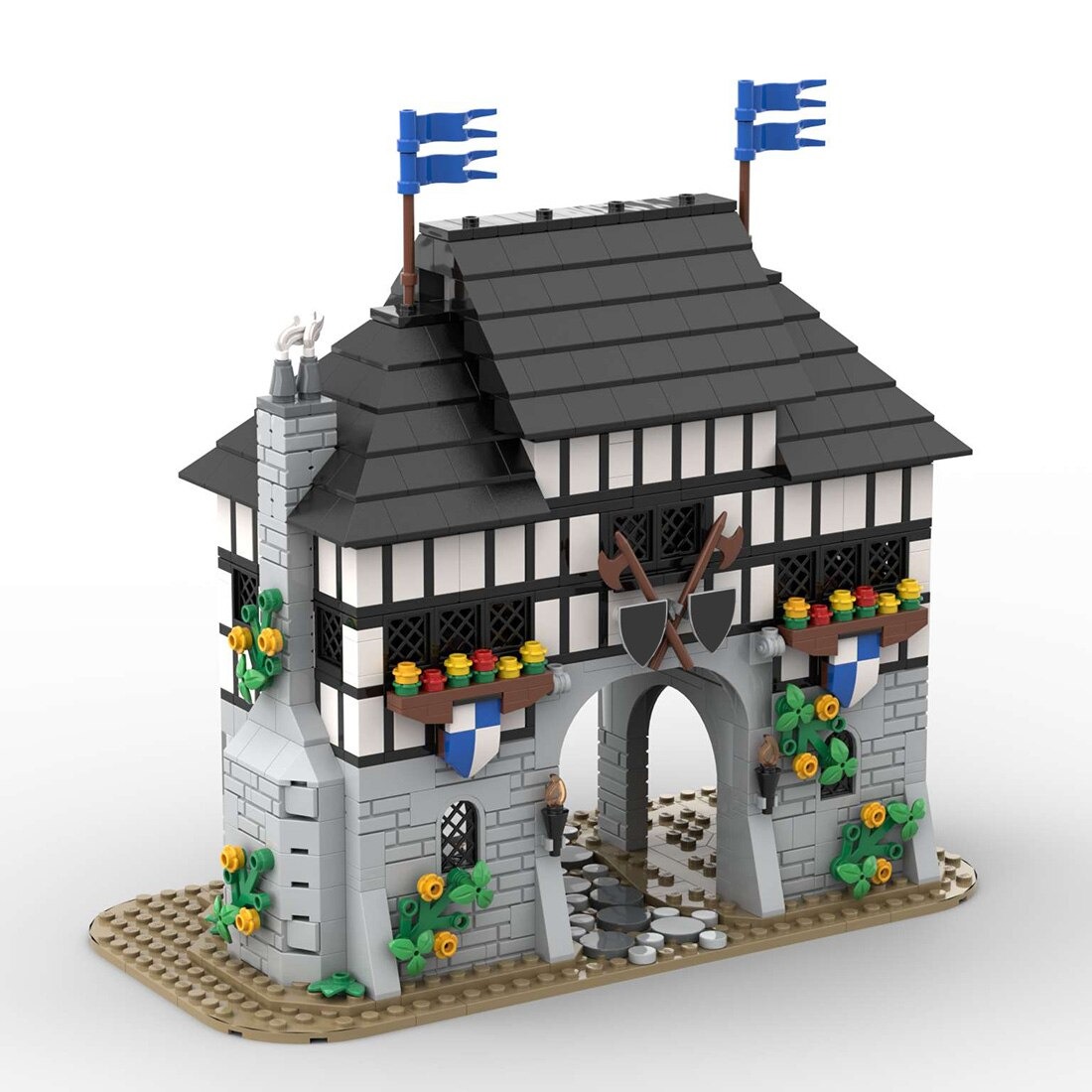 authorized moc 139581 fortress medieval main 1