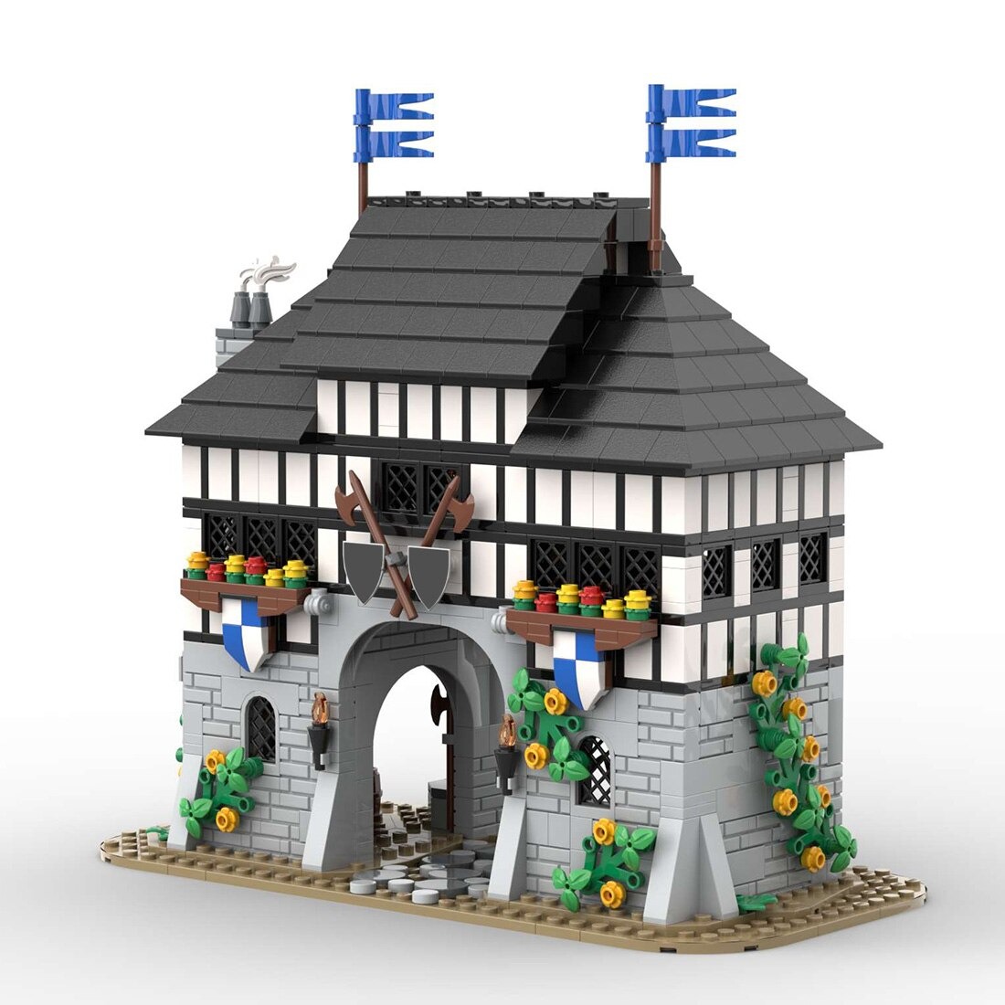 authorized moc 139581 fortress medieval main 3