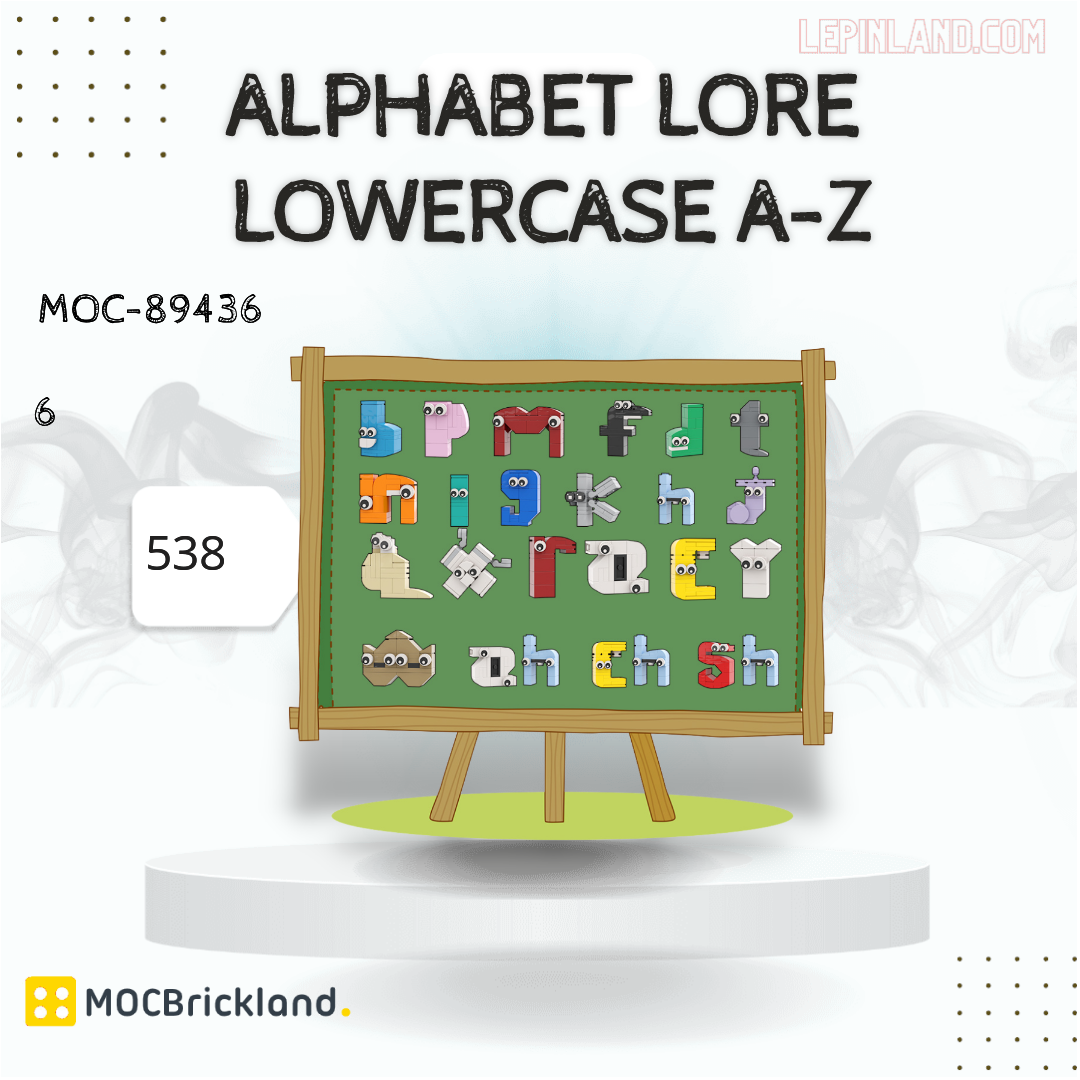Creator Expert MOCBRICKLAND 89436 Alphabet Lore Lowercase A-Z - LEPIN™ Land  Shop
