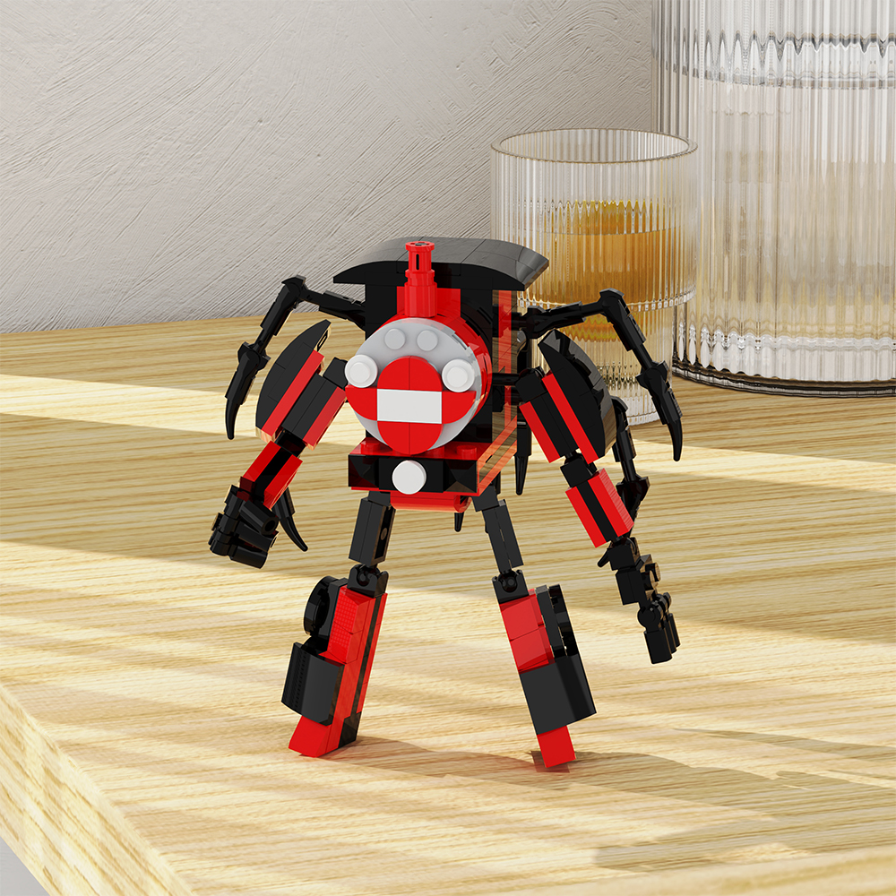 MOC Horror Game Choo-Choo Charles Building Block Toy Figure Monster Spider  Animal Charles Train Model