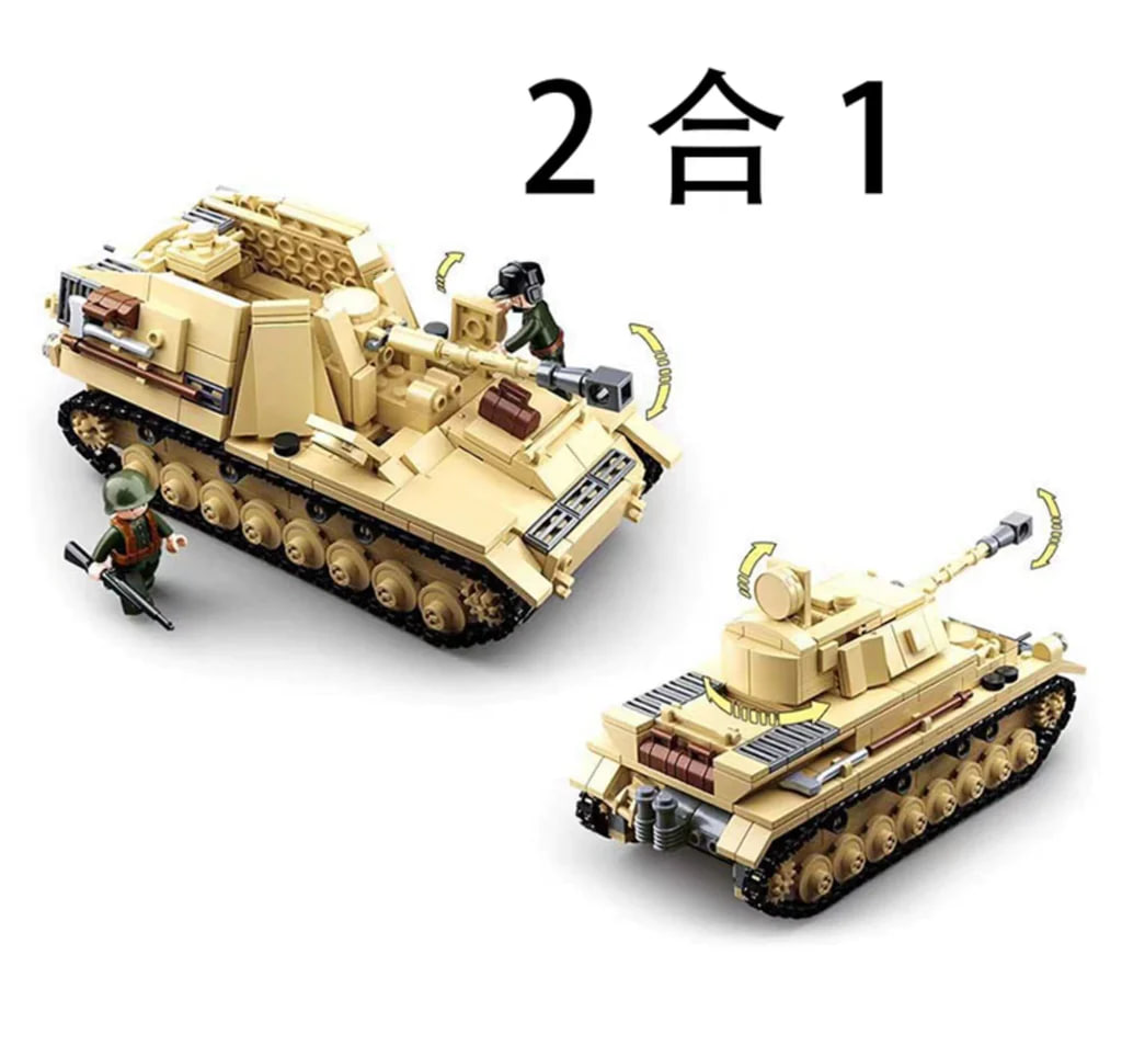 Sluban Military Armored Vehicles Heavy Tank Fighter - LEPIN LEPIN Store