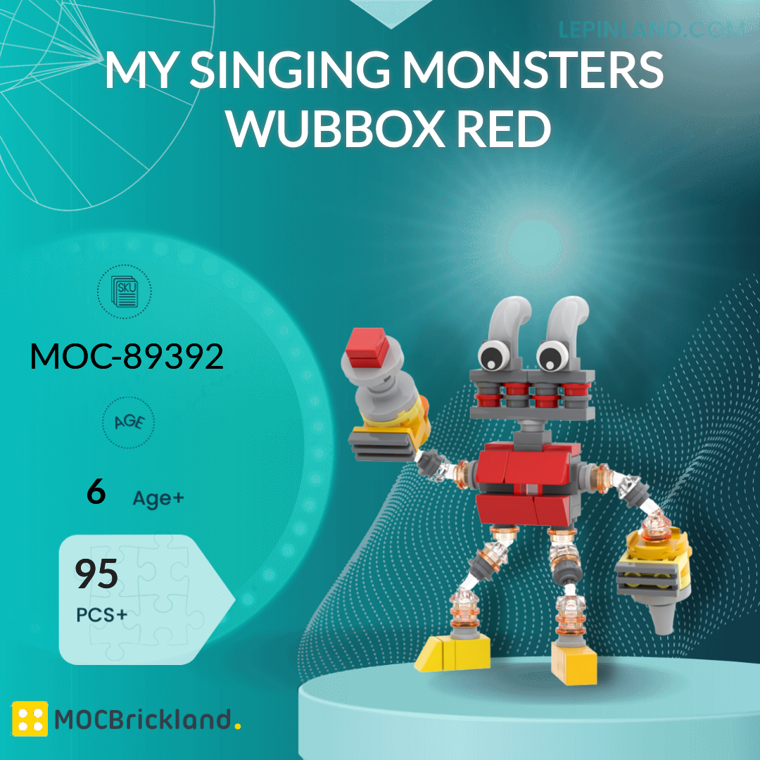 My Singing Monsters Wubbox Red MOCBRICKLAND 89392 Movies and Games