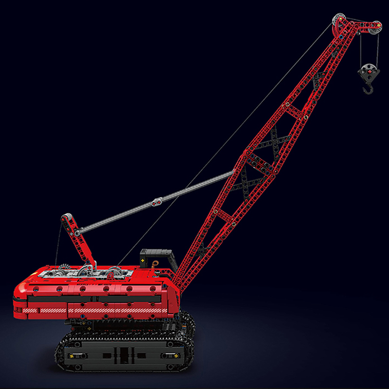 Mould King 15070 Motor Red Crawler Crane 2