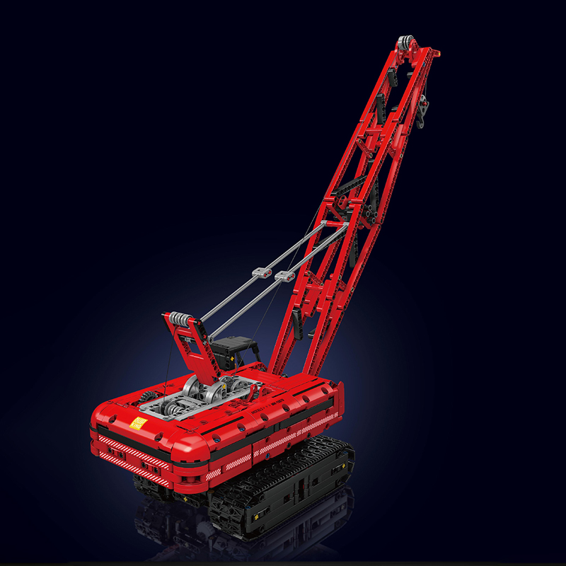 Mould King 15070 Motor Red Crawler Crane 3